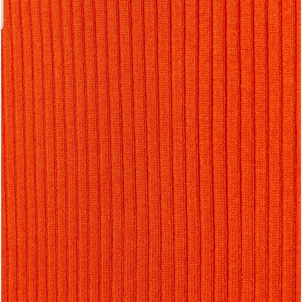 Neon Orange Ribbed Top - Picture 5 of 5